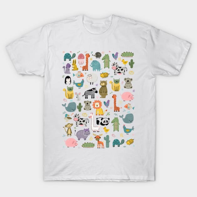 Funny Animals T-Shirt by fadikiymik